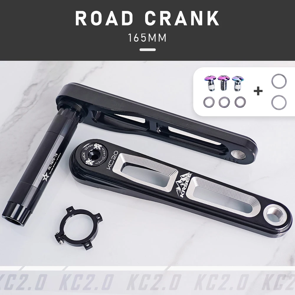 Biela KRSEC 165mm Ultraligera DUB para Bicicleta Carretera