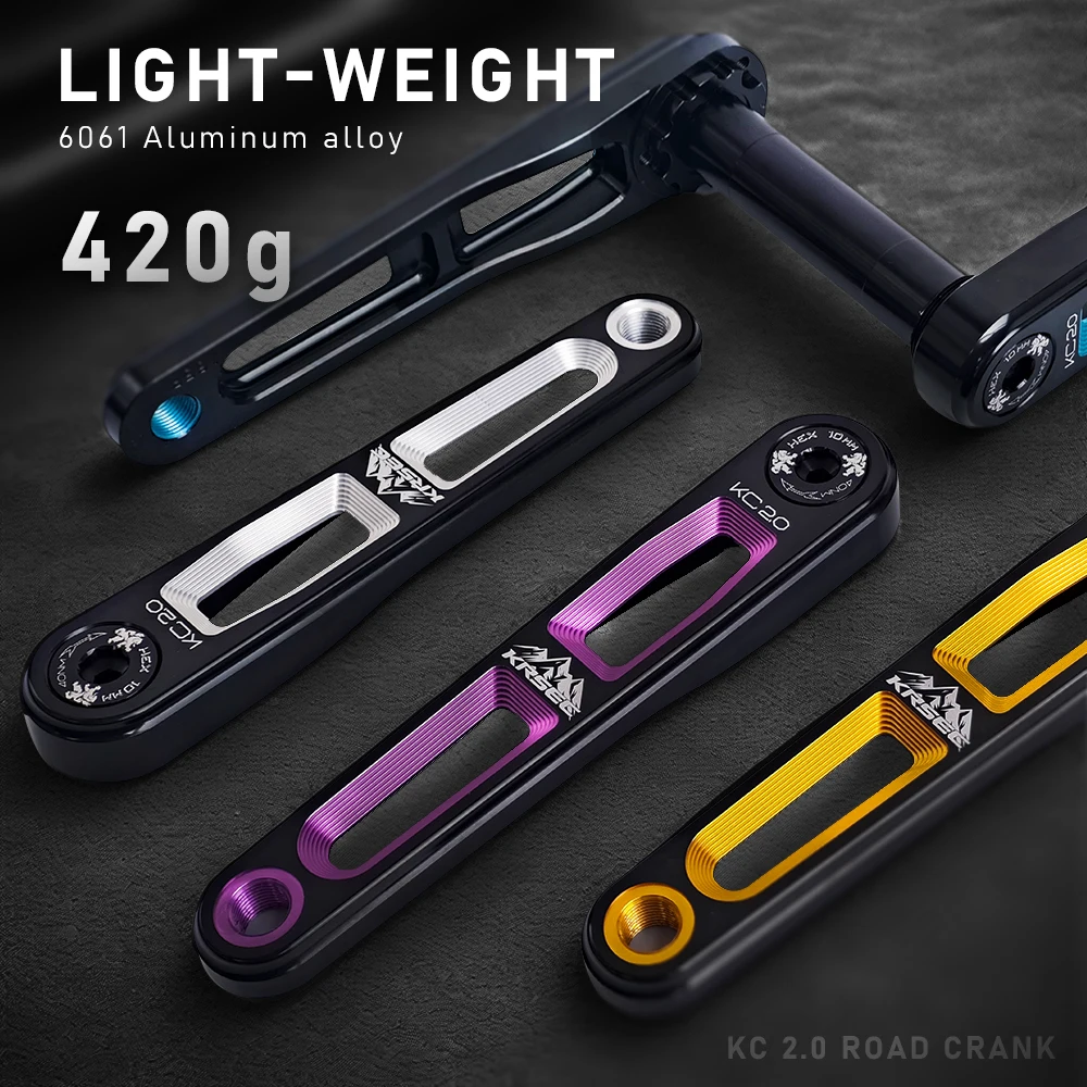 Biela KRSEC 165mm Ultraligera DUB para Bicicleta Carretera