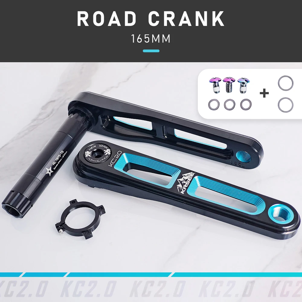 Biela KRSEC 165mm Ultraligera DUB para Bicicleta Carretera