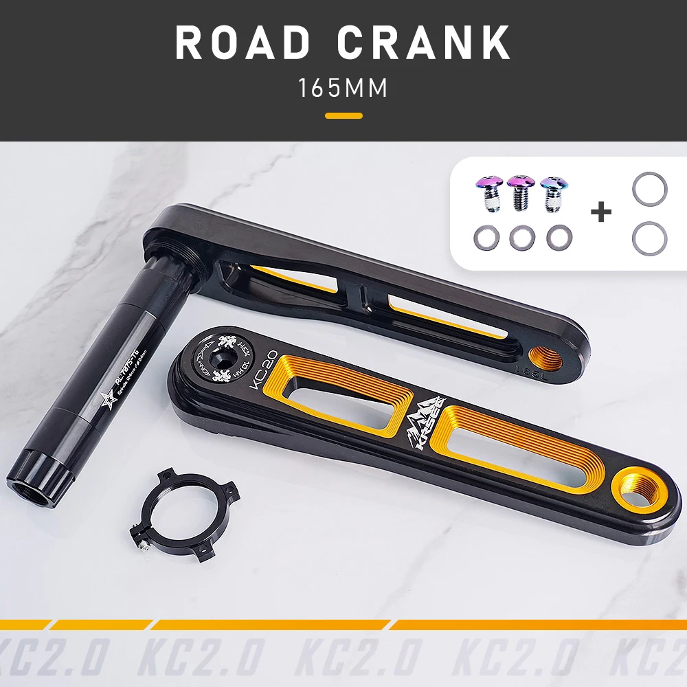 Biela KRSEC 165mm Ultraligera DUB para Bicicleta Carretera