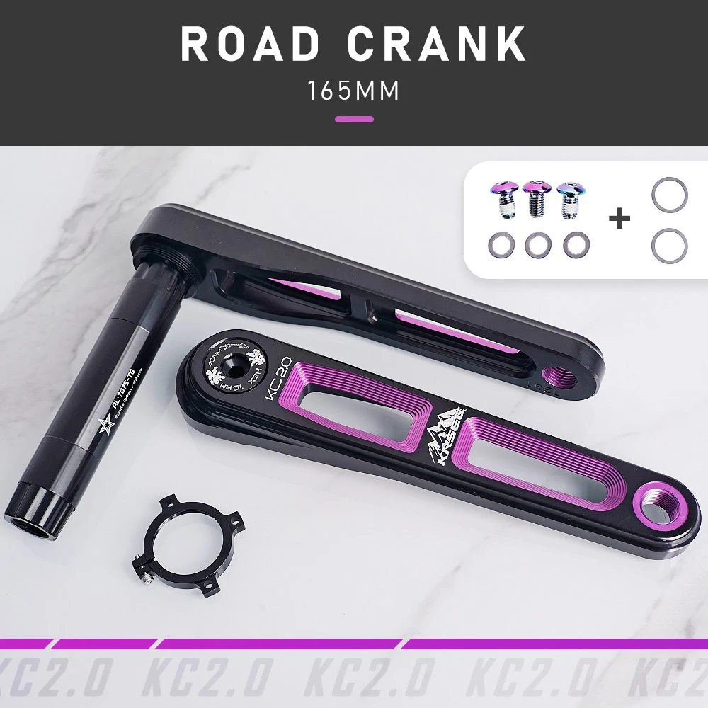 Biela KRSEC 165mm Ultraligera DUB para Bicicleta Carretera