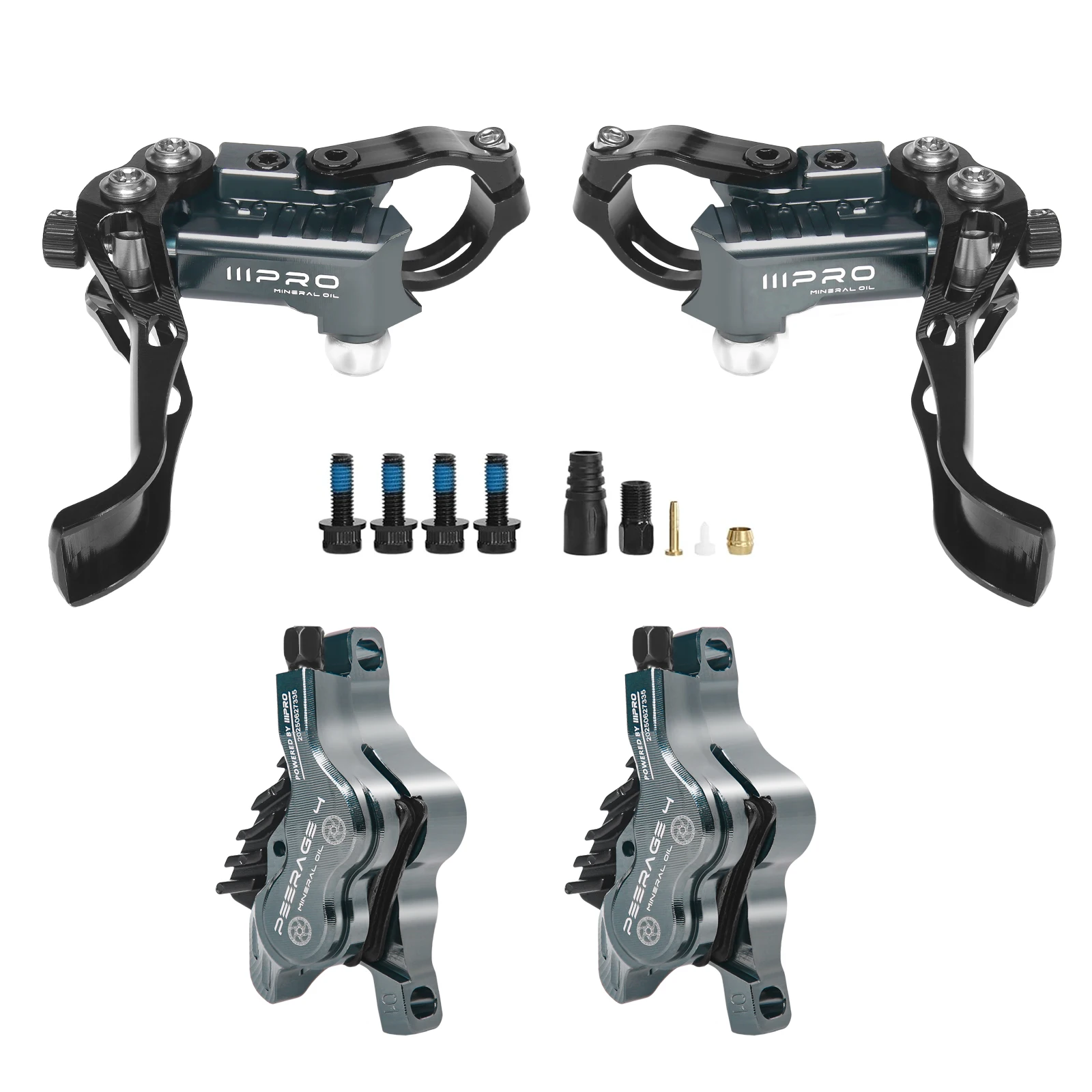 Frenos Hidráulicos MTB 4 Pistones IIIPRO PEERAGE4 + Rotor 160mm