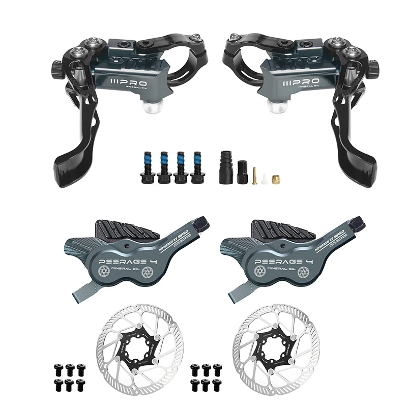 Frenos Hidráulicos MTB 4 Pistones IIIPRO PEERAGE4 + Rotor 160mm