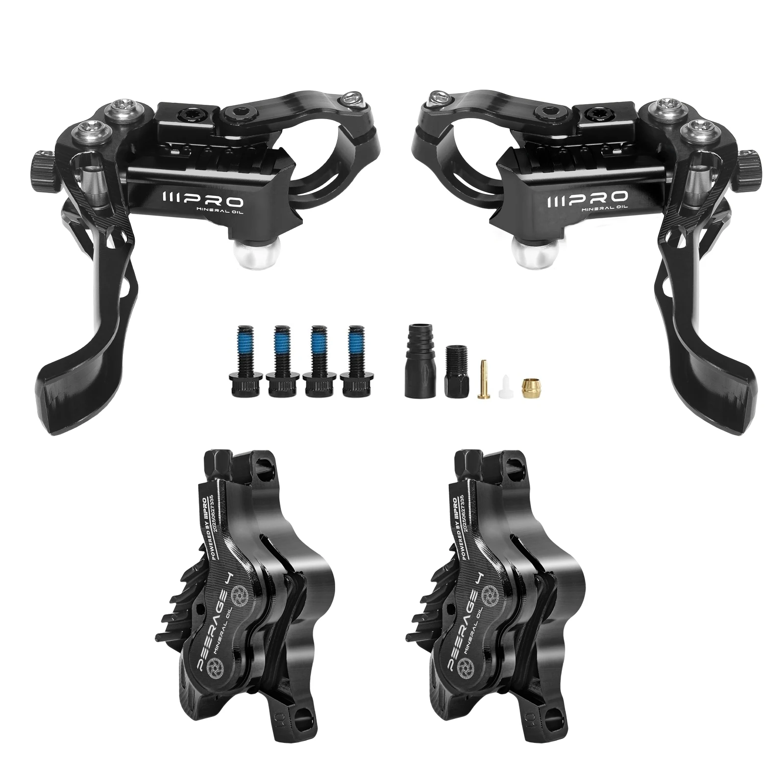 Frenos Hidráulicos MTB 4 Pistones IIIPRO PEERAGE4 + Rotor 160mm