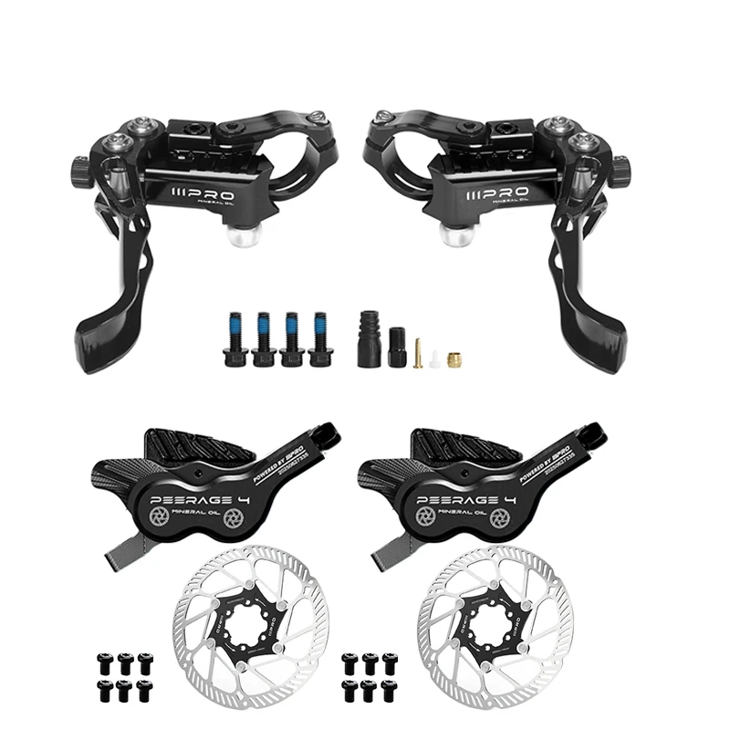 Frenos Hidráulicos MTB 4 Pistones IIIPRO PEERAGE4 + Rotor 160mm