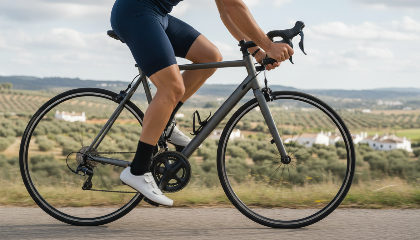 ciclista pedaleando con tecnica eficiente